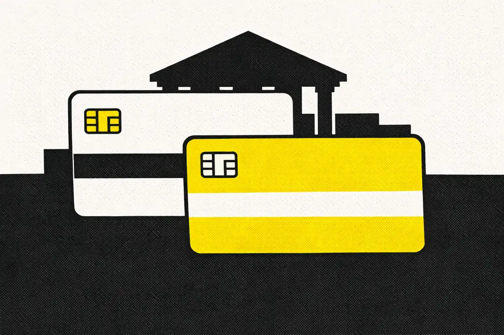Cartes bancaires Visa et Mastercard pour paiements de casino en ligne avec établissement bancaire en arrière-plan